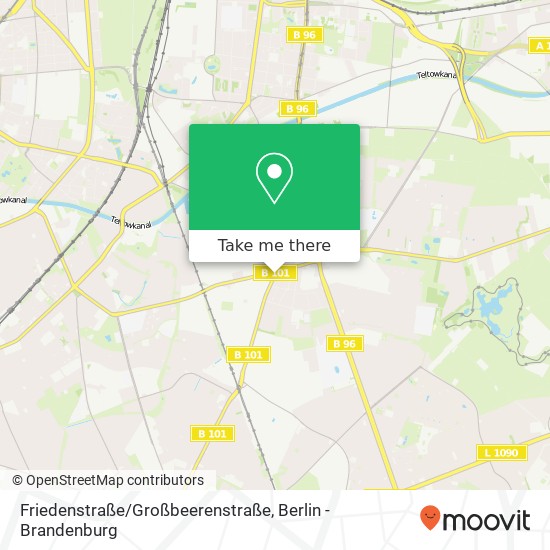 Friedenstraße/Großbeerenstraße map