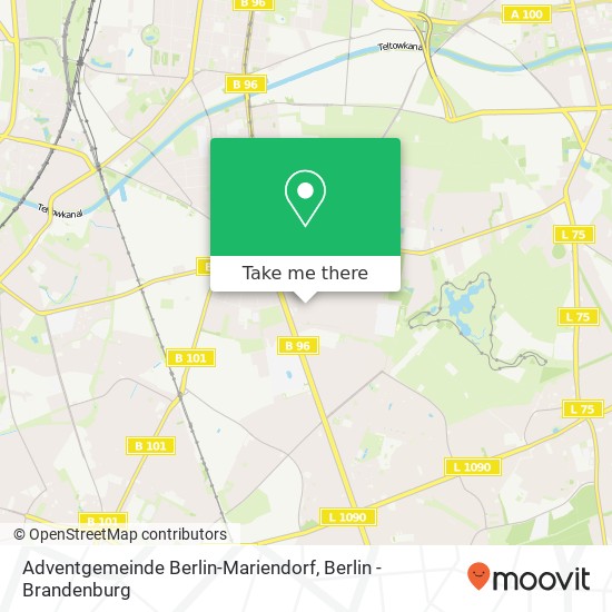 Карта Adventgemeinde Berlin-Mariendorf