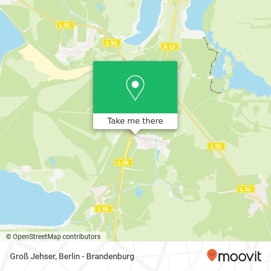 Groß Jehser map