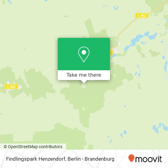 Findlingspark Henzendorf map