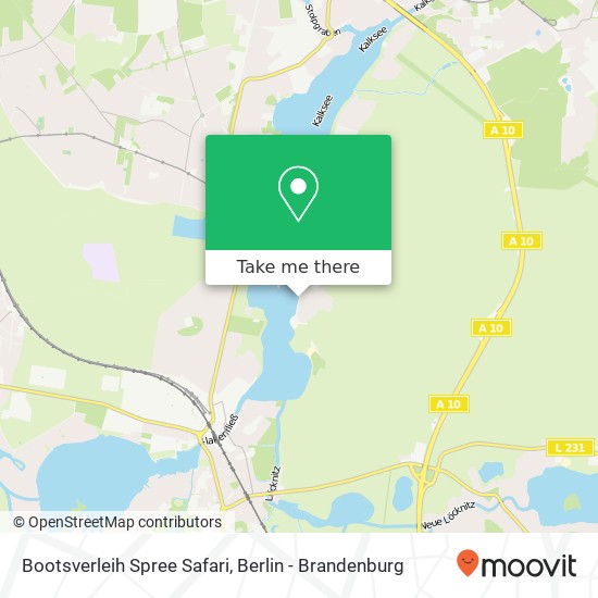 Bootsverleih Spree Safari map