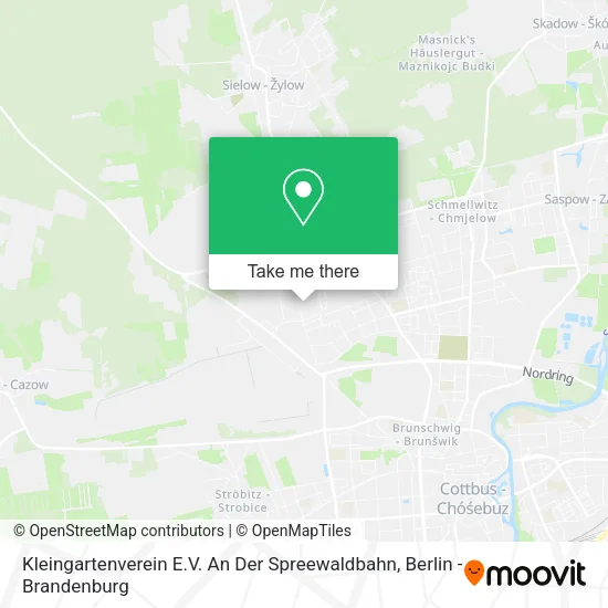 Карта Kleingartenverein E.V. An Der Spreewaldbahn