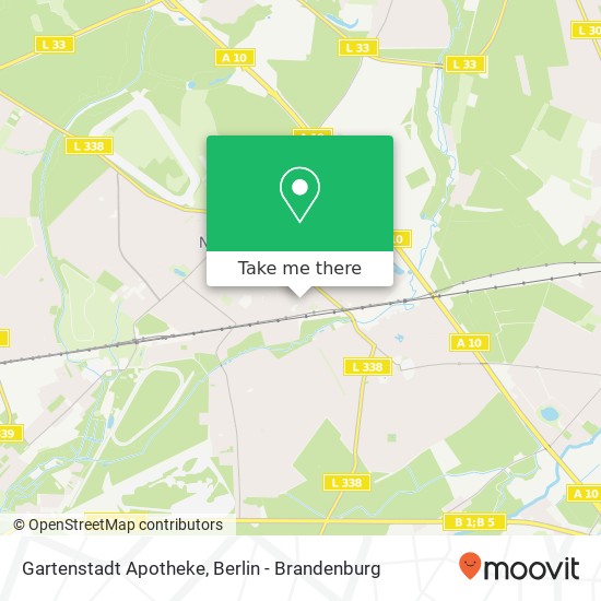 Gartenstadt Apotheke map