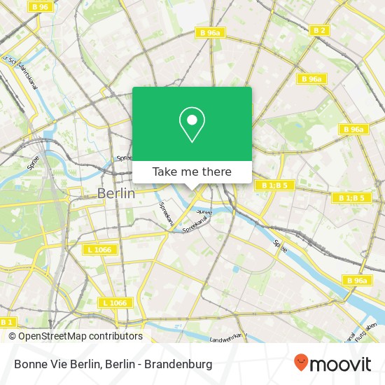 Bonne Vie Berlin map