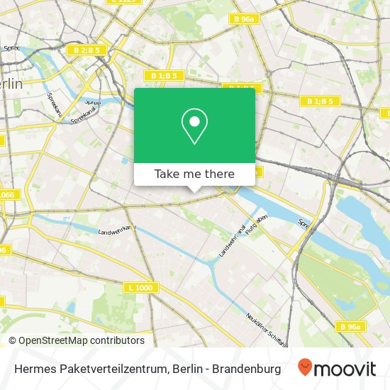 Hermes Paketverteilzentrum map