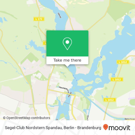Segel-Club Nordstern Spandau map