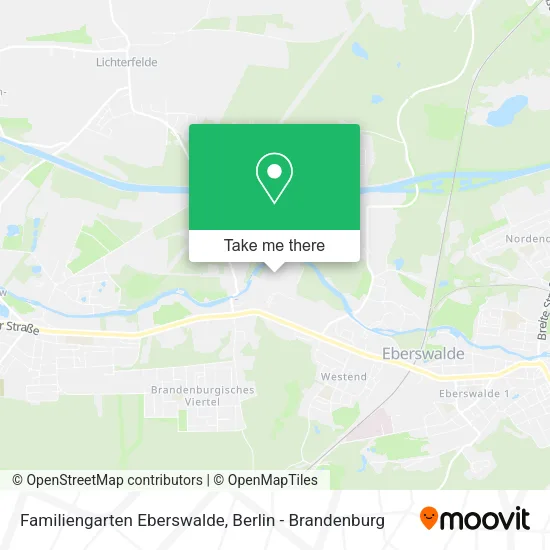 Карта Familiengarten Eberswalde
