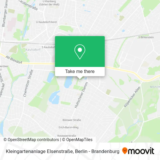 Карта Kleingartenanlage Elsenstraße