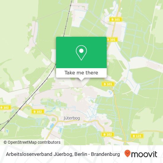 Arbeitslosenverband Jüerbog map