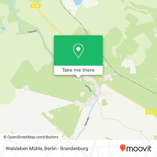 Walsleben Mühle map