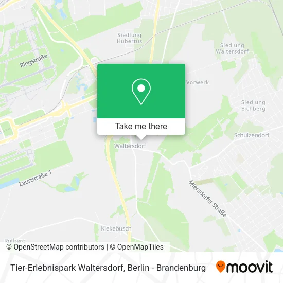 Карта Tier-Erlebnispark Waltersdorf