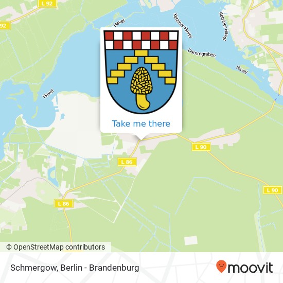 Schmergow map