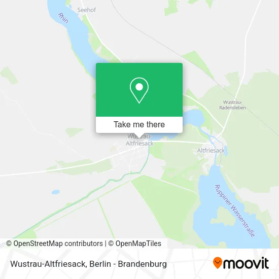 Карта Wustrau-Altfriesack