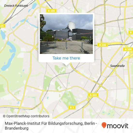 Max-Planck-Institut Für Bildungsforschung map