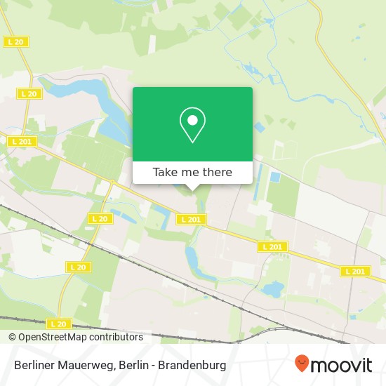 Berliner Mauerweg map