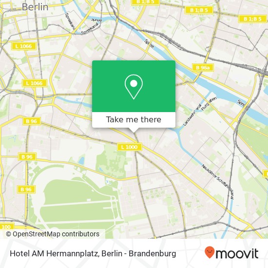 Карта Hotel AM Hermannplatz