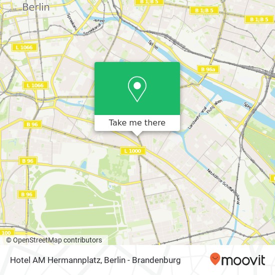 Hotel AM Hermannplatz map