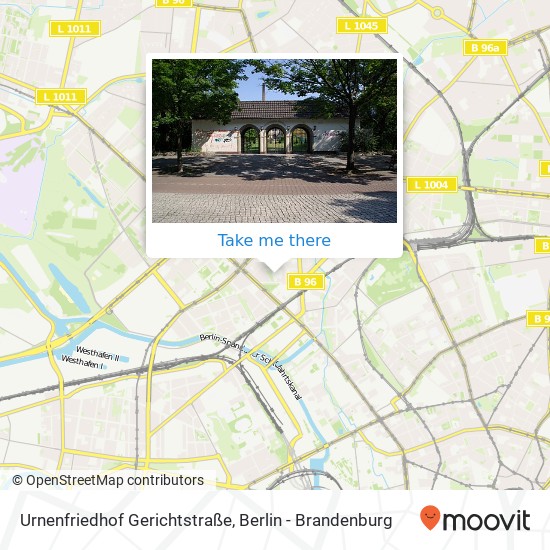 Urnenfriedhof Gerichtstraße map