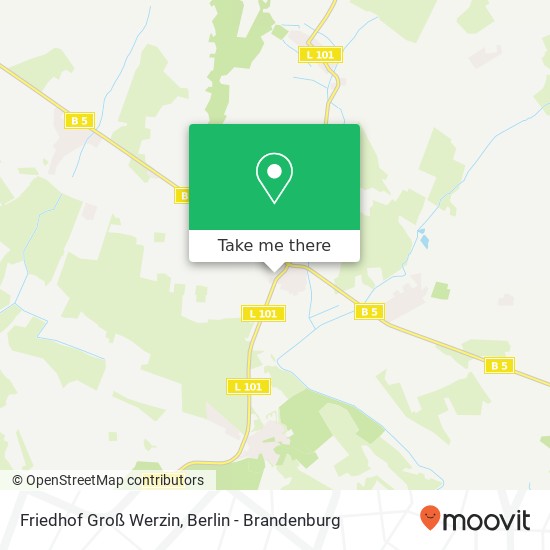 Friedhof Groß Werzin map