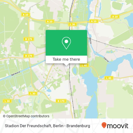 Stadion Der Freundschaft map