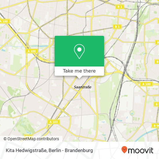Карта Kita Hedwigstraße