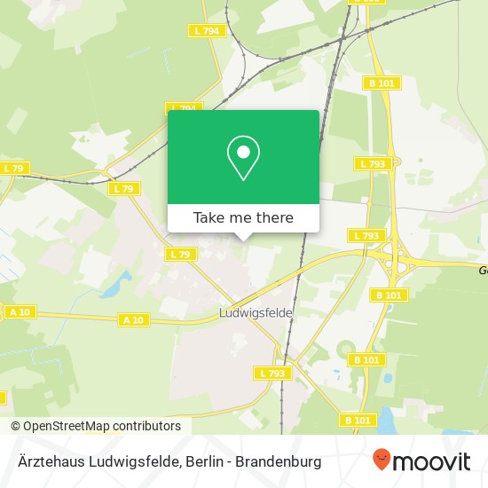 Ärztehaus Ludwigsfelde map