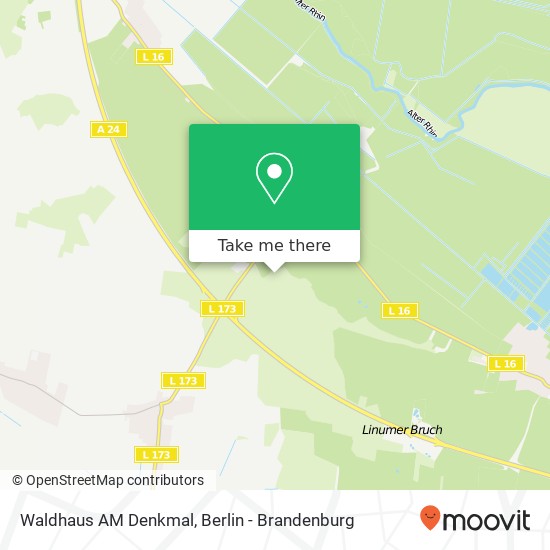 Waldhaus AM Denkmal map