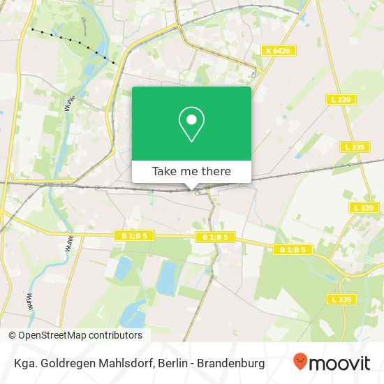 Карта Kga. Goldregen Mahlsdorf