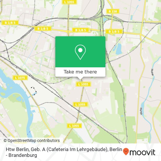 Htw Berlin, Geb. A (Cafeteria Im Lehrgebäude) map