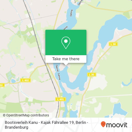 Bootsverleih Kanu - Kajak Fährallee 19 map