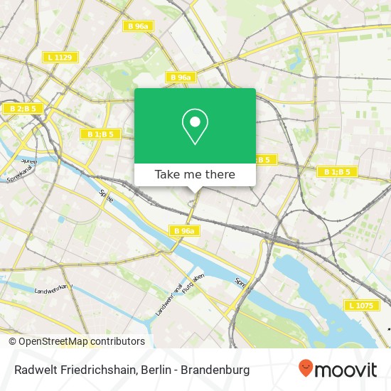 Карта Radwelt Friedrichshain
