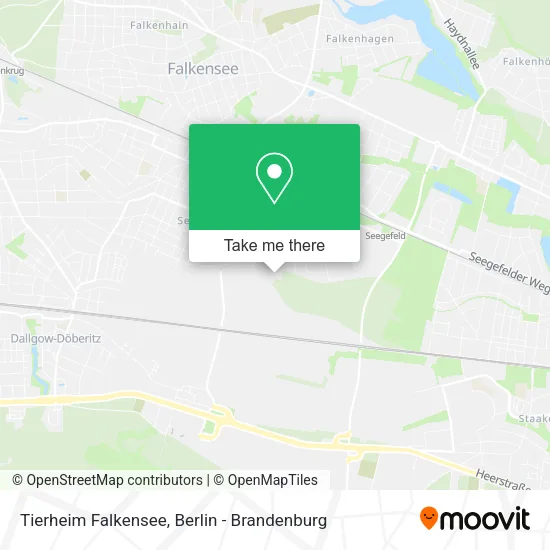 Карта Tierheim Falkensee