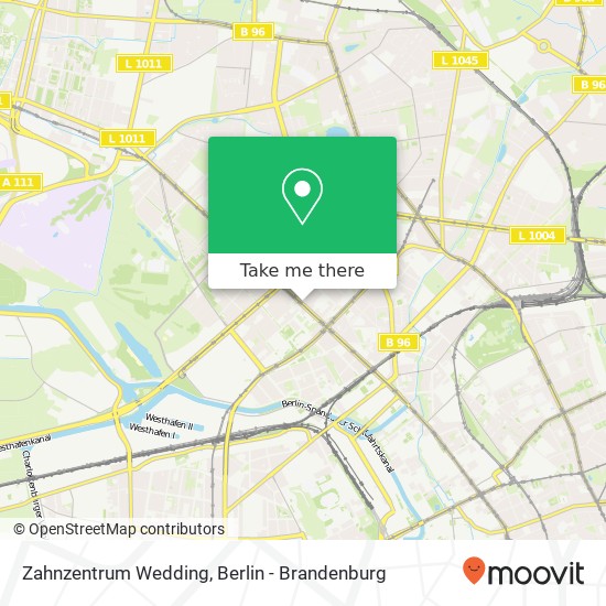 Zahnzentrum Wedding map