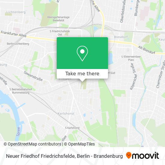 Карта Neuer Friedhof Friedrichsfelde