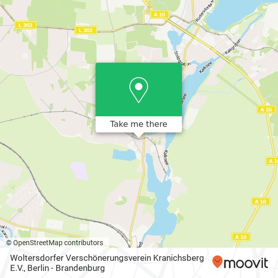 Woltersdorfer Verschönerungsverein Kranichsberg E.V. map