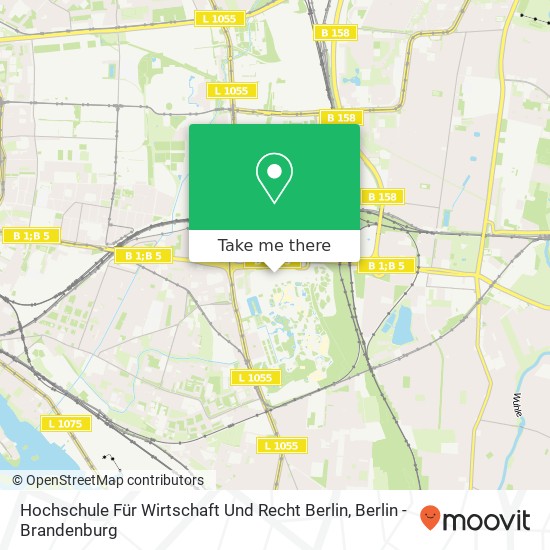 Hochschule Für Wirtschaft Und Recht Berlin map