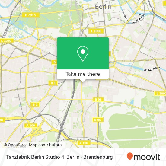 Карта Tanzfabrik Berlin Studio 4