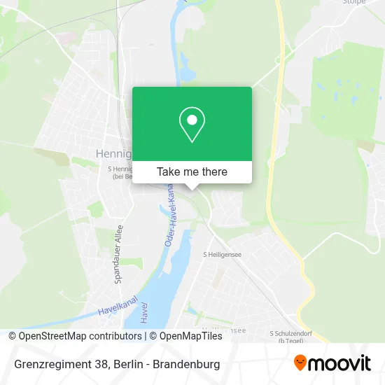 Grenzregiment 38 map