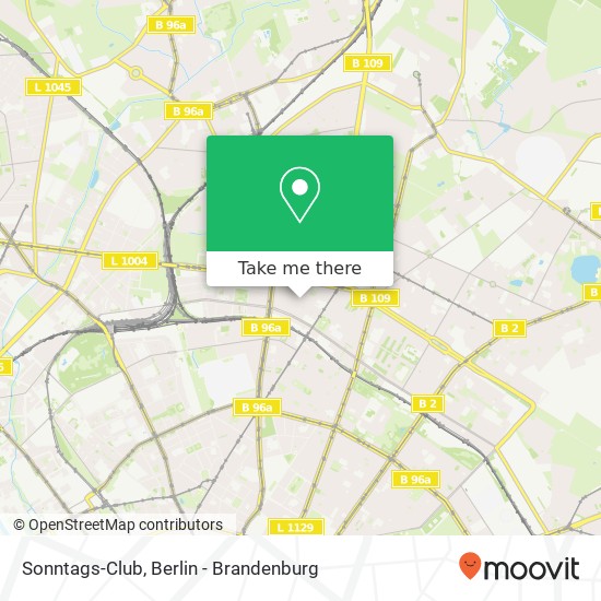 Карта Sonntags-Club