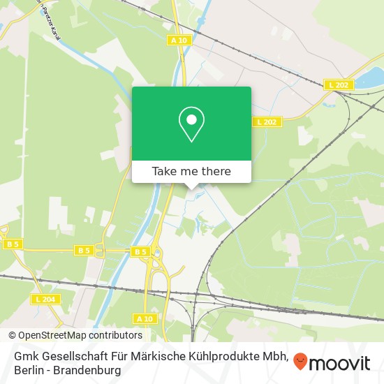 Карта Gmk Gesellschaft Für Märkische Kühlprodukte Mbh