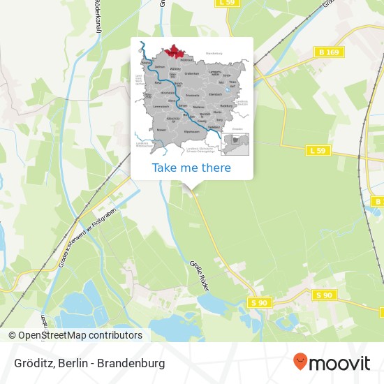 Gröditz map