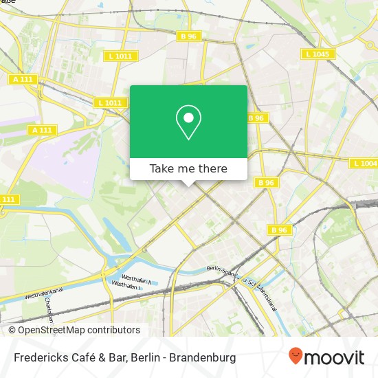 Fredericks Café & Bar map