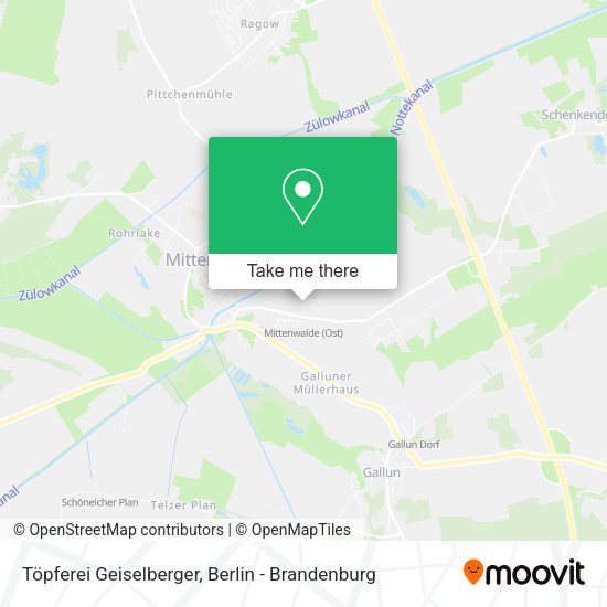 Карта Töpferei Geiselberger