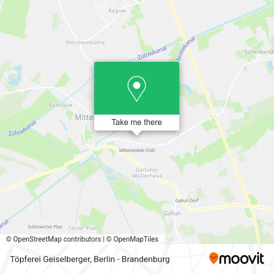 Карта Töpferei Geiselberger