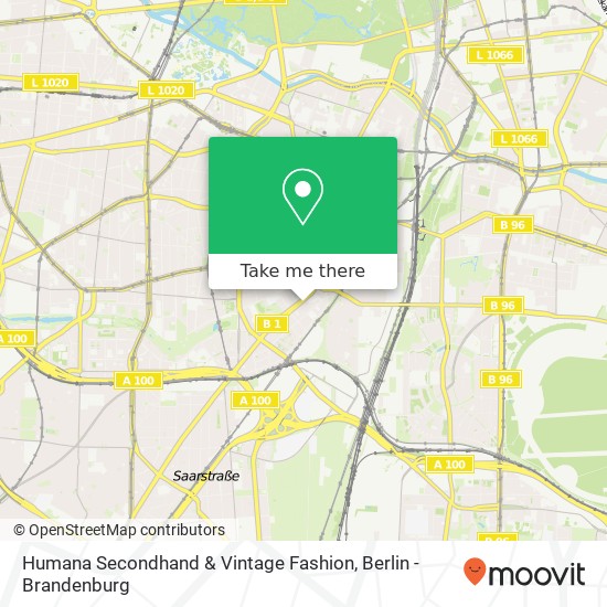 Humana Secondhand & Vintage Fashion map