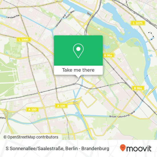 S Sonnenallee/Saalestraße map