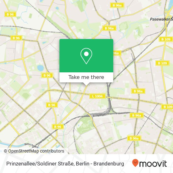 Prinzenallee/Soldiner Straße map