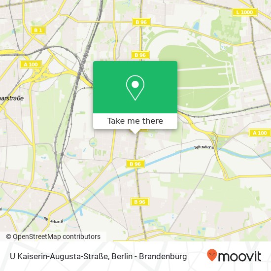 Карта U Kaiserin-Augusta-Straße