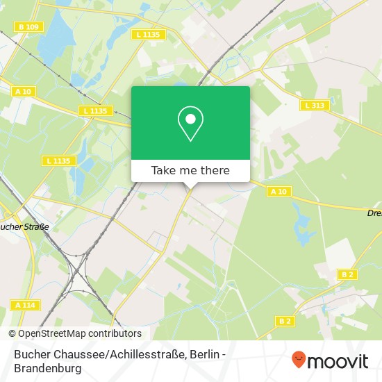 Bucher Chaussee/Achillesstraße map