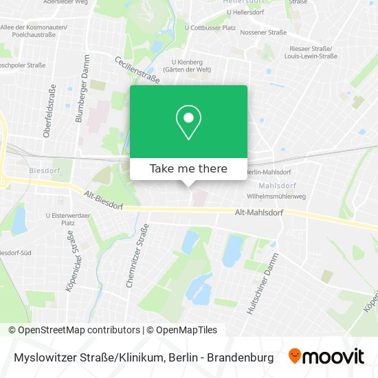 Myslowitzer Straße/Klinikum map
